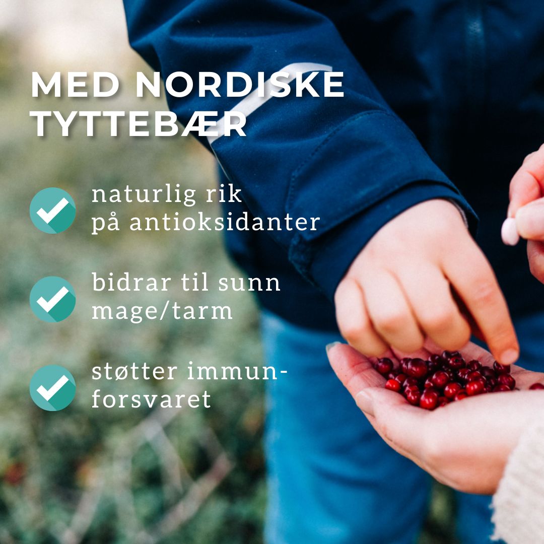 MAGNESIUM & TYTTEBÆR FOR BARN Aarja Health Norge