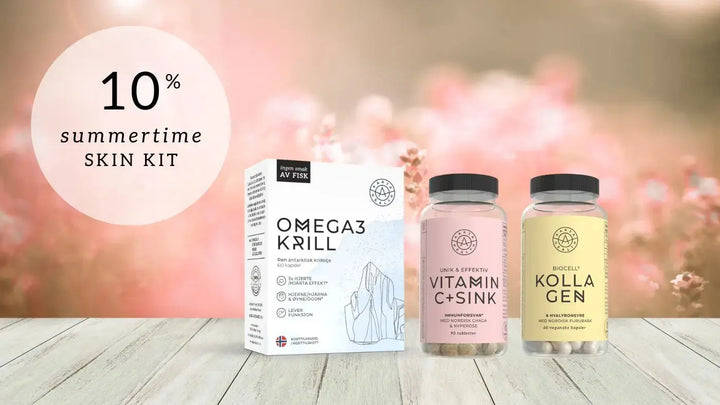 Den-ultimate-solbeskyttelsen-for-din-hud-Summertime-Skin-Kit Aarja Health Norge