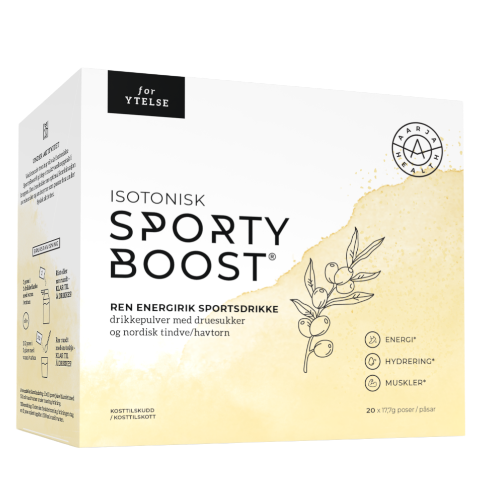 ISOTONISK SPORTY BOOST® MED TINDVE Aarja Health