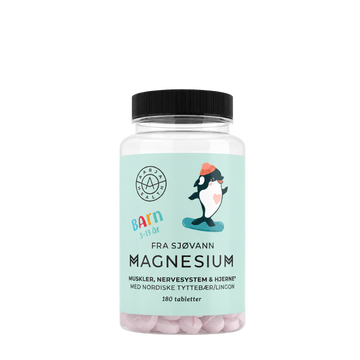 MAGNESIUM MED TYTTEBÆR FOR BARN Aarja Health Norge