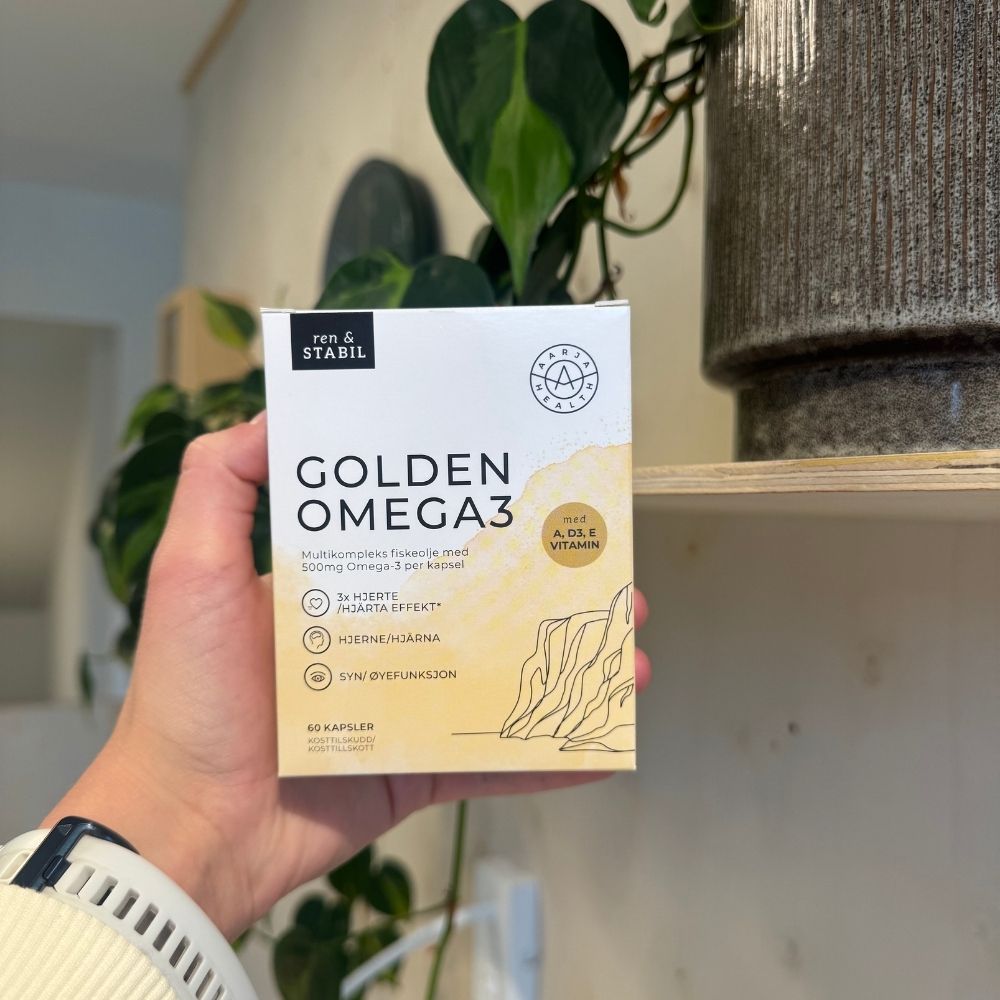 GOLDEN OMEGA3 FISKEOLJE, VIT A, E, D Aarja Health Norge