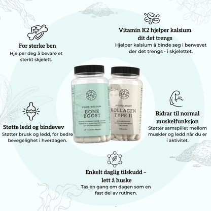Bone Boost + Kollagen 2 Aarja Health Norge