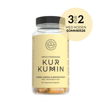 PRISVINNENDE KURKUMIN, INGEFÆR OG B12 Aarja Health