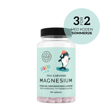 MAGNESIUM MED TYTTEBÆR FOR BARN Aarja Health Norge