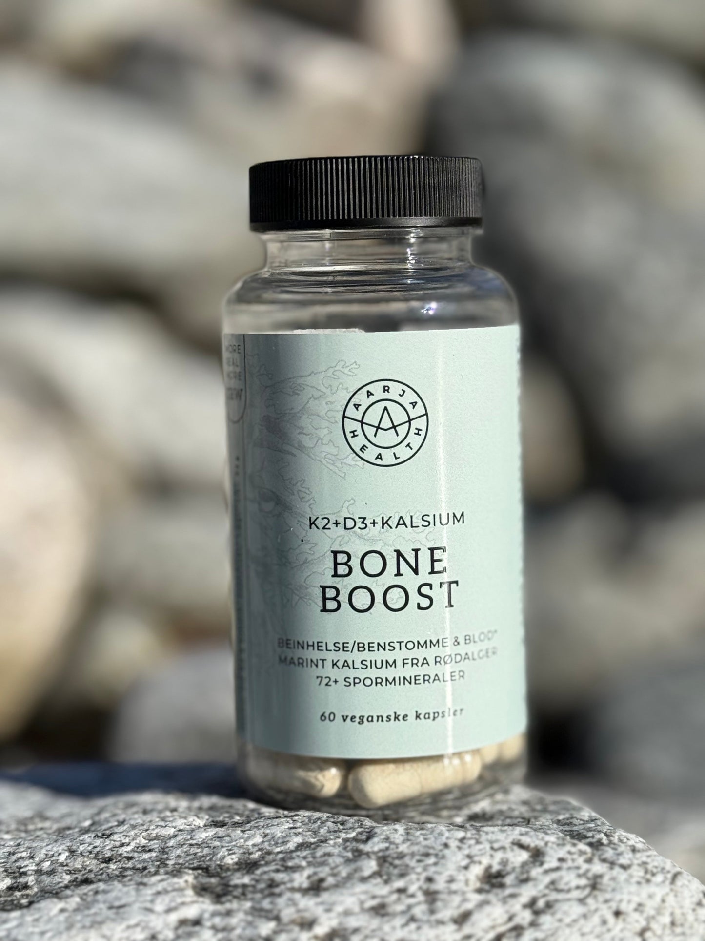 BONE BOOST (D3 OG K2 MED MARINT KALSIUM) Aarja Health