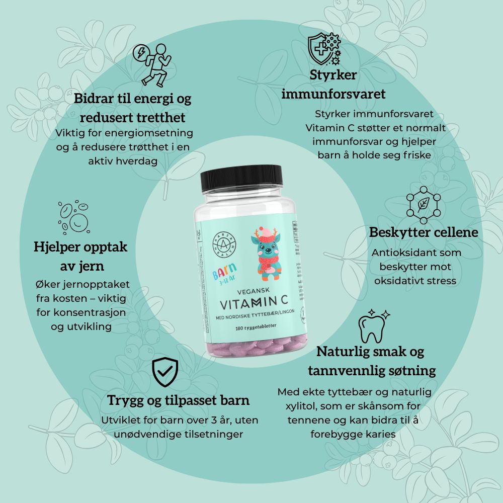 VITAMIN C & TYTTEBÆR FOR BARN