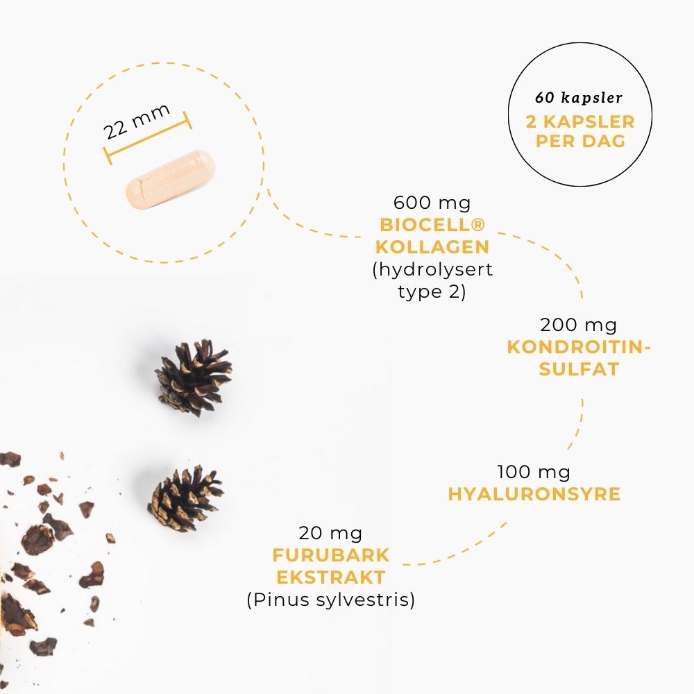 KOLLAGEN 2, HYALURONSYRE & FURUBARK