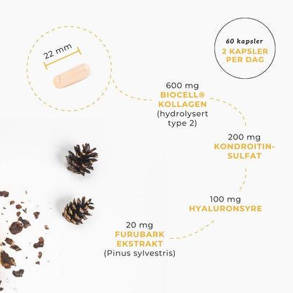 KOLLAGEN 2, HYALURONSYRE & FURUBARK