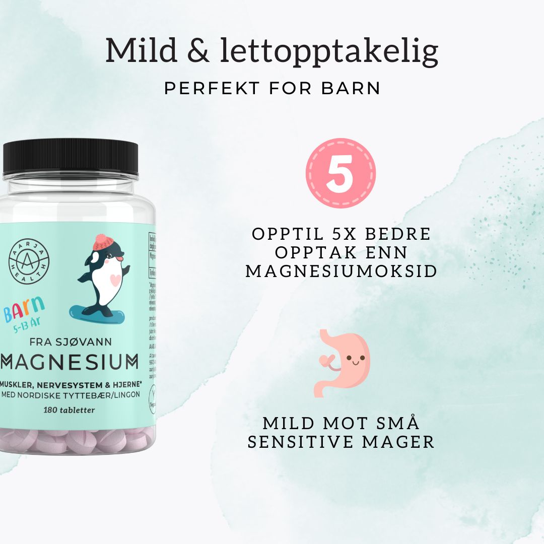 MAGNESIUM & TYTTEBÆR FOR BARN