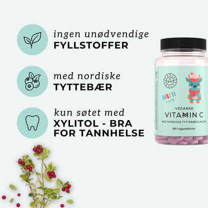 NY FORMEL! VITAMIN C & TYTTEBÆR FOR BARN