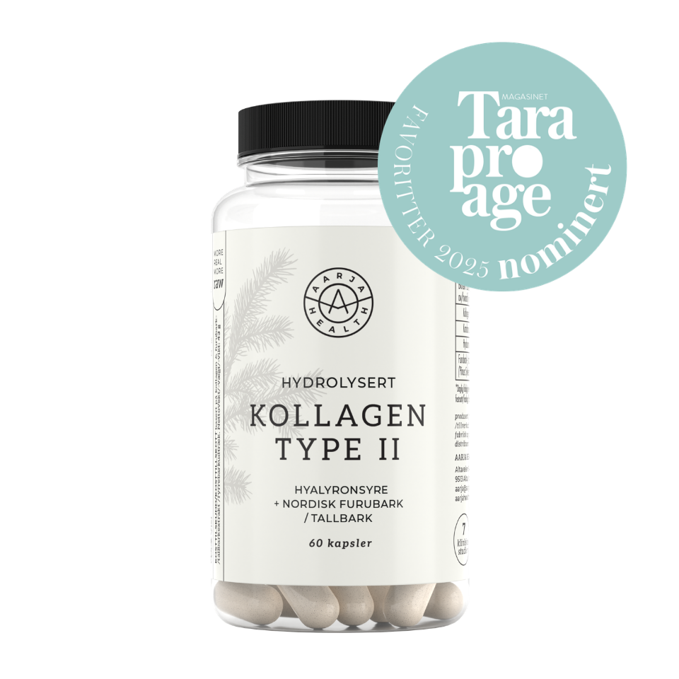 KOLLAGEN 2, HYALURONSYRE OG FURUBARK Aarja Health