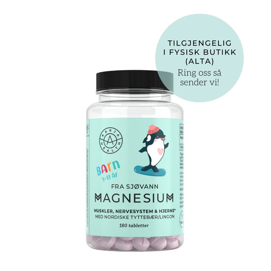 MAGNESIUM & TYTTEBÆR FOR BARN Aarja Health Norge