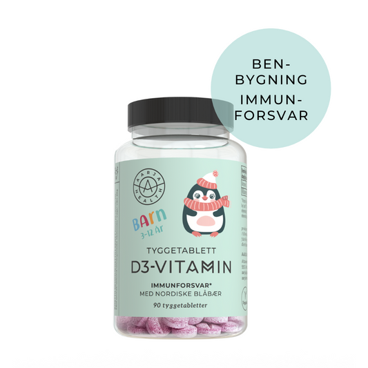 VITAMIN D3 + BLÅBÆR FOR BARN (Vegan)