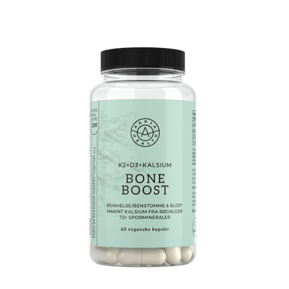 BONE BOOST (D3 OG K2 MED MARINT KALSIUM) Aarja Health
