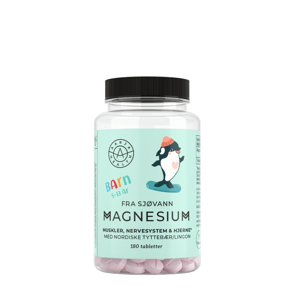 MAGNESIUM MED TYTTEBÆR FOR BARN