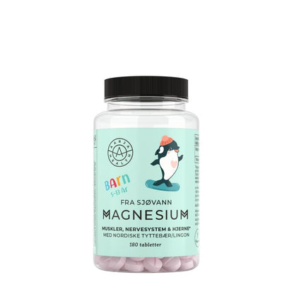 MAGNESIUM MED TYTTEBÆR FOR BARN