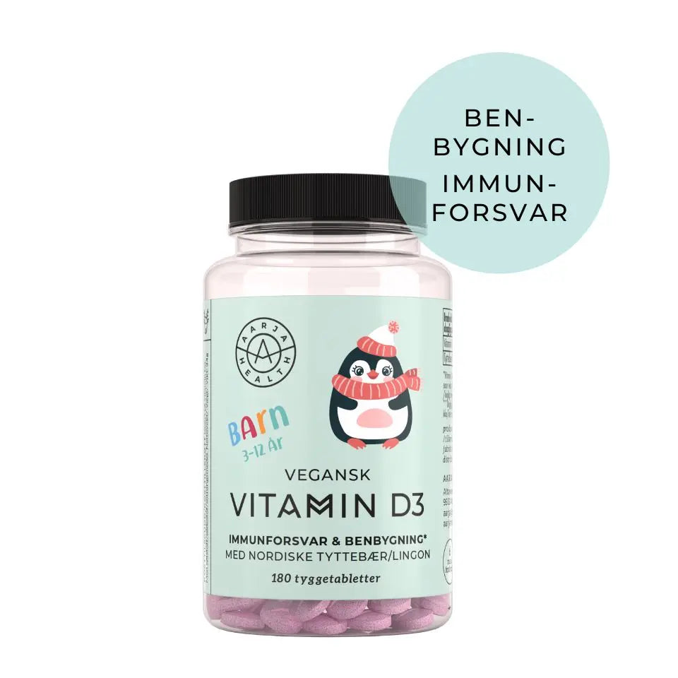 VITAMIN D3 & TYTTEBÆR FOR BARN Aarja Health